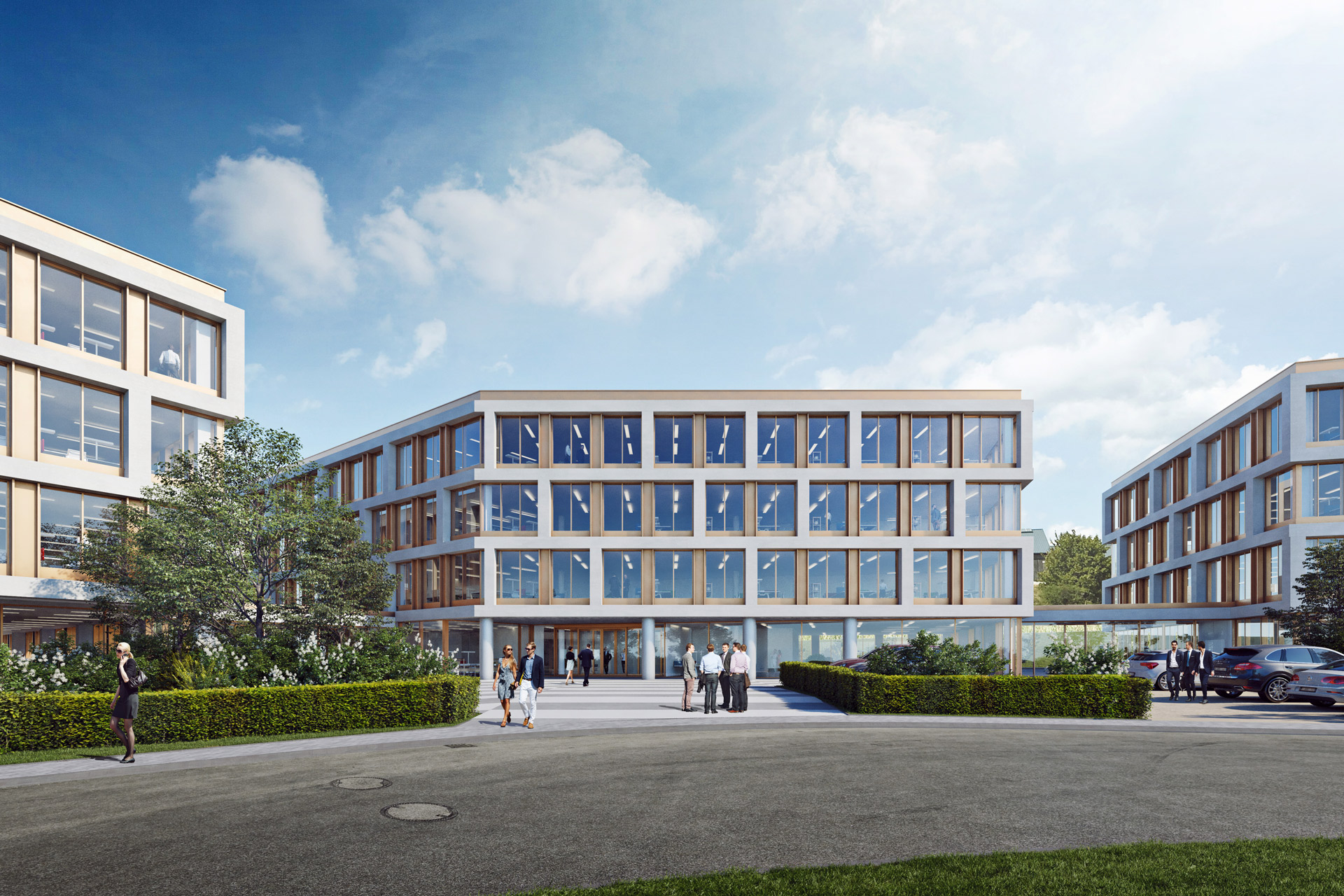 ATENOR Projet Buzzcity Leudelange Vue Entrée