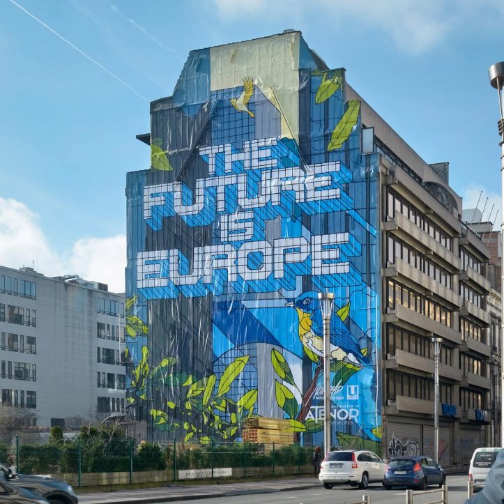 ATENOR The Future Is Europe Mural Schuman ATENOR The Future Is Europe Mural Schuman