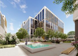 Arena Business Campus Budapest with courtyard